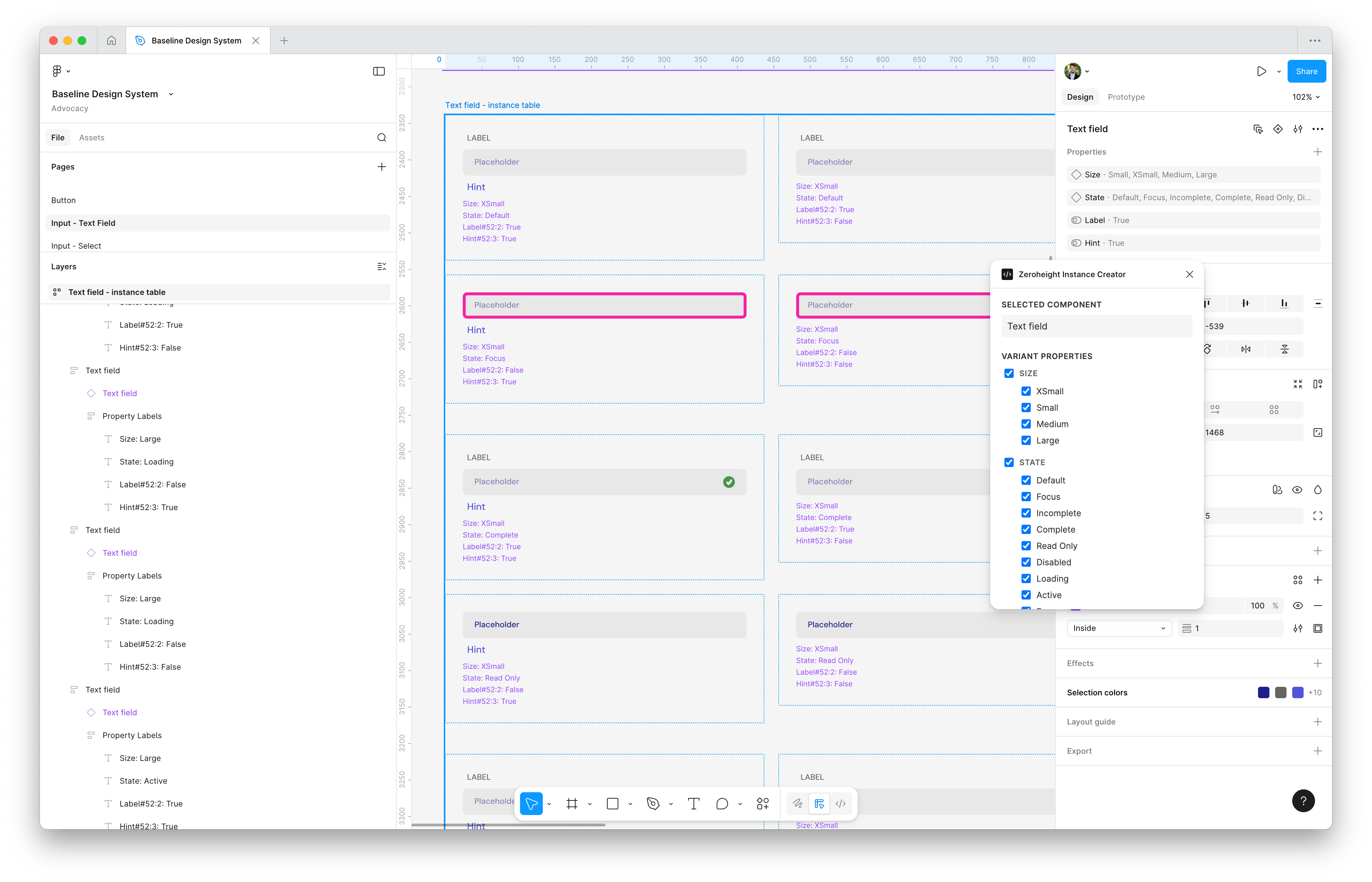 The Figma plugin in action