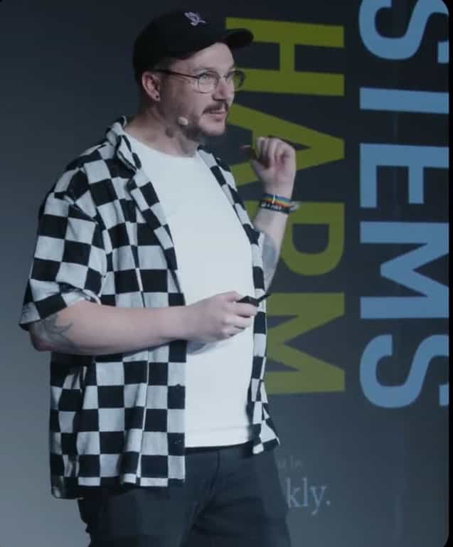 Look mum, it's me speaking at a conference!