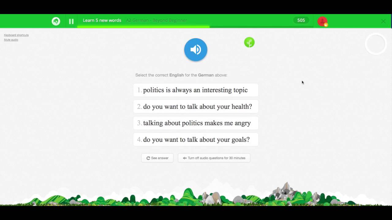 The old learning session